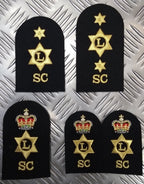 Royal Navy Logistics (L) Supply Chain (SC) Embroidered Qualification Patches