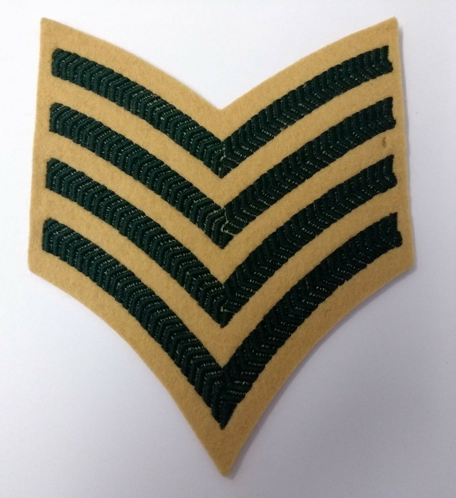 Genuine Vintage British Light Infantry Rank Stripes 4 Chevrons