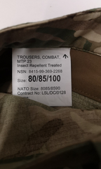 British Army MTP 23 Combat Trousers Warm Weather Multi Camo - NEW