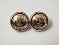 Genuine Nigerian Navy Issue Eagle and Anchor Insignia Ring Back Buttons X2 V0349