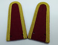 Senior Officer Shoulder Boards Abu Dhabi Obsolete Stock Maroon Melton Gold Braid