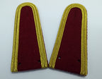 Senior Officer Shoulder Boards Abu Dhabi Obsolete Stock Maroon Melton Gold Braid