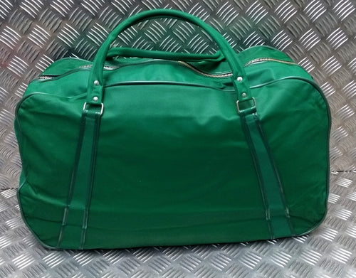 Vintage 70s Holdall Carry All EX Large Vinyl Discharge Green British Surplus NOS