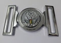 Abu Dhabi Buckle UAE Chrome Insignia Belt Locket Clasp Made in England 53mm