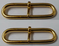 2" Parade Gilt Belt Prong Sliders X2 STD130