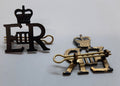 Royal Cypher Badges RAChd RGJ Brigade of Gurkhas British Army Queen's Crown EIIR