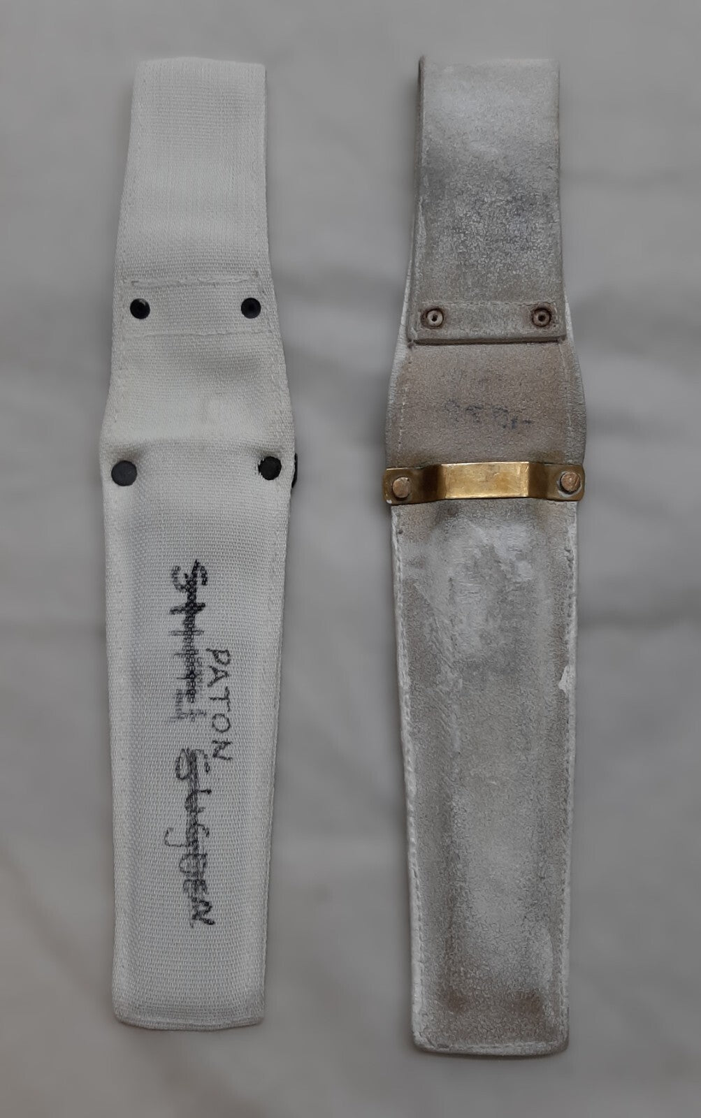 Ceremonial Frogs British Buff Leather & Courlene Parade Sheaths