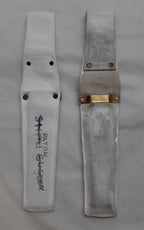 Ceremonial Frogs British Buff Leather & Courlene Parade Sheaths