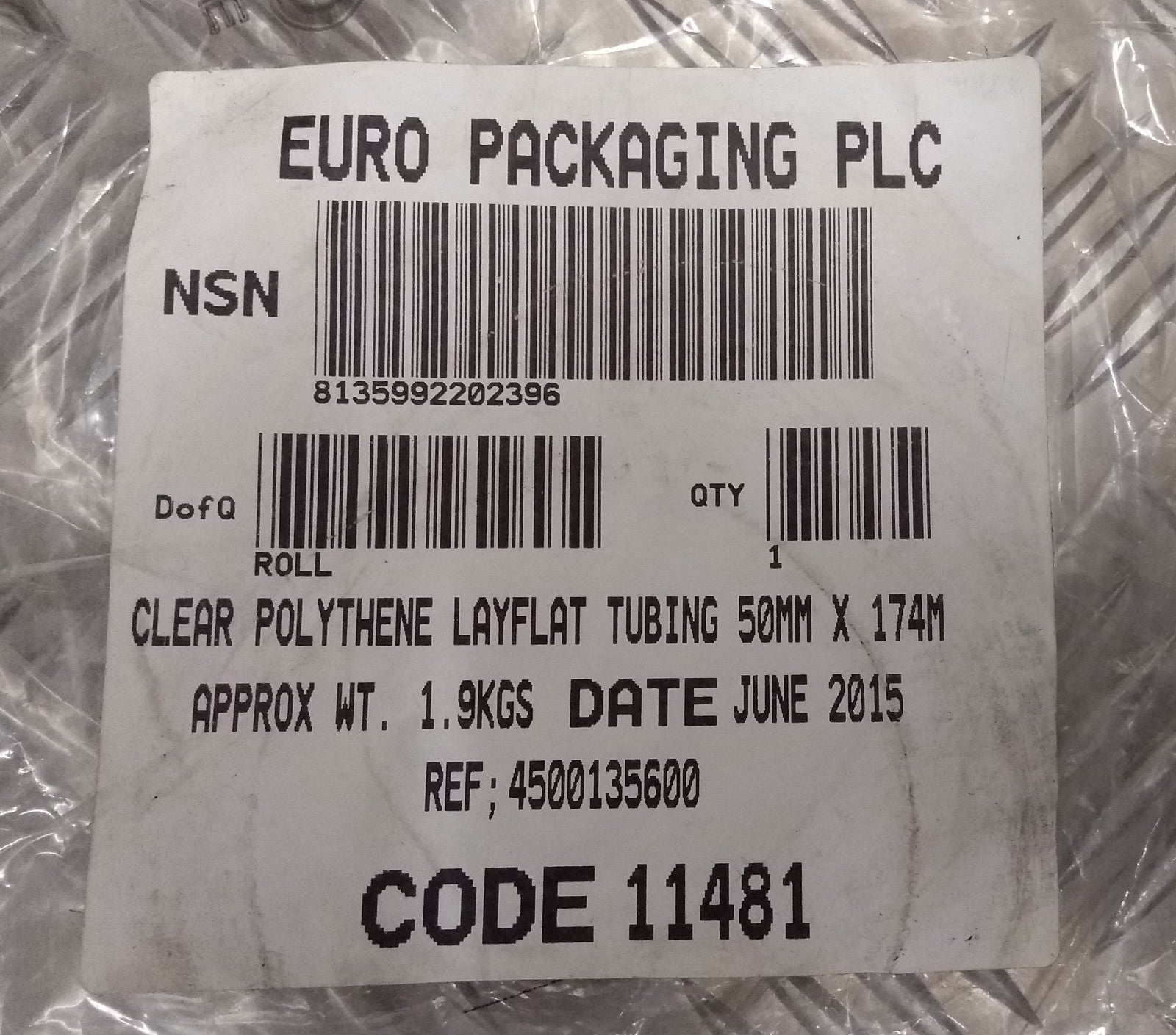 Layflat Polythene Transparent Packing Poly Tube Genuine British Grade