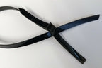 Genuine Issue 3/8" Black Hi Sheen Parade Chin Strap 1 Buckle NEW