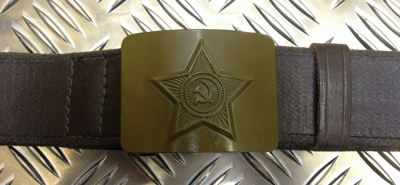 USSR /Soviet / CCCP Belt With Hammer And Sickle Buckle - NEW