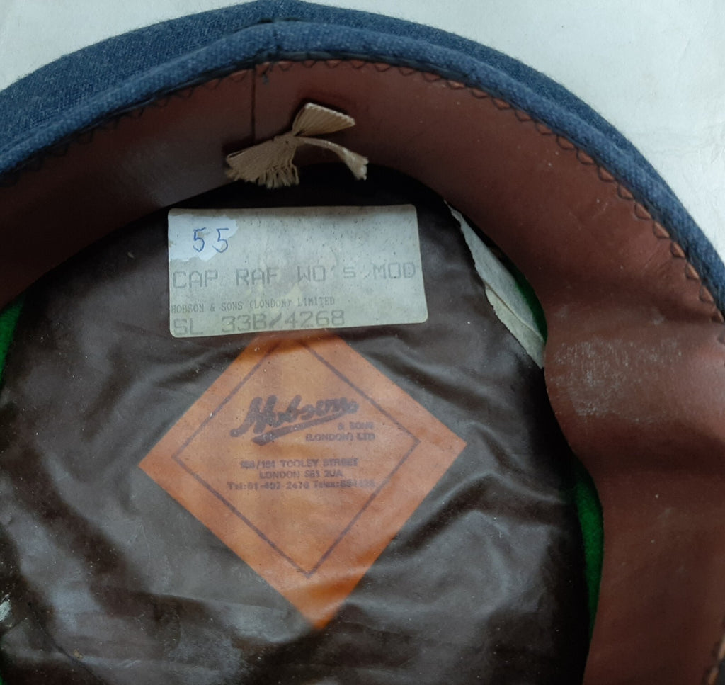 WO RAF Royal Air Force Hat by Hobson & Sons Air Force Blue Grey Colour Size 55cm