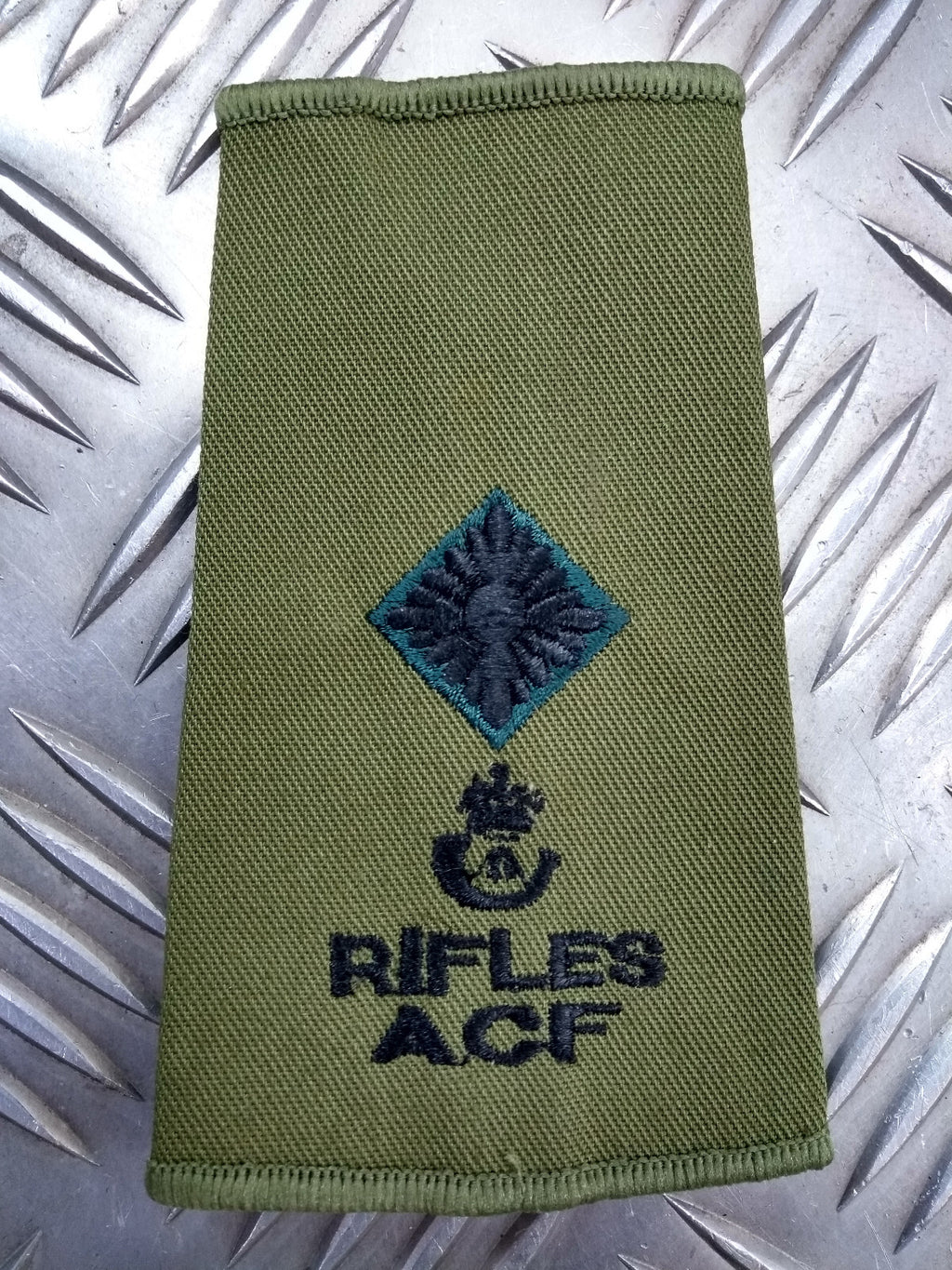 Rifles ACF OD Green Rank Slides Genuine British Army