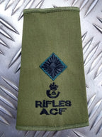 Rifles ACF OD Green Rank Slides Genuine British Army