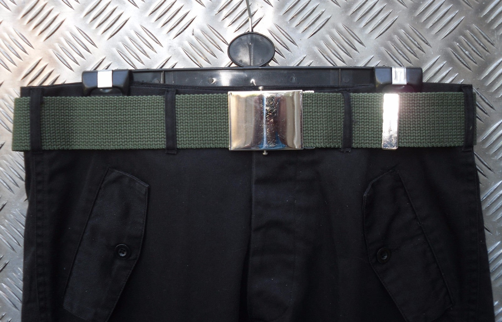 Military Style 2" Canvas Web Roll Buckle Parade Trouser Belt Unisex All Colours