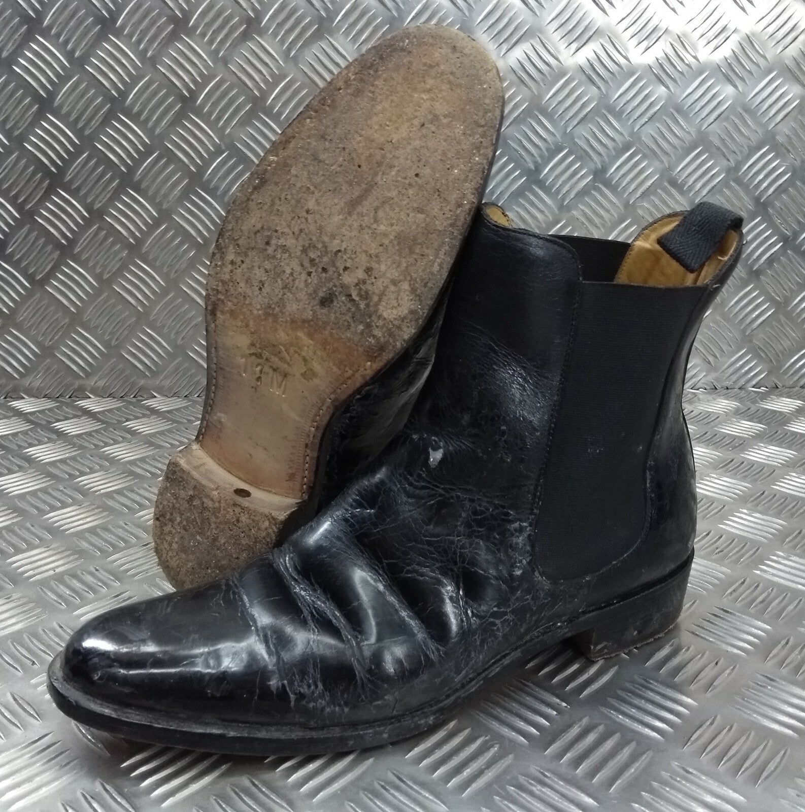 Genuine British Officers Chelsea Boots Black Leather Ceremonial Parade