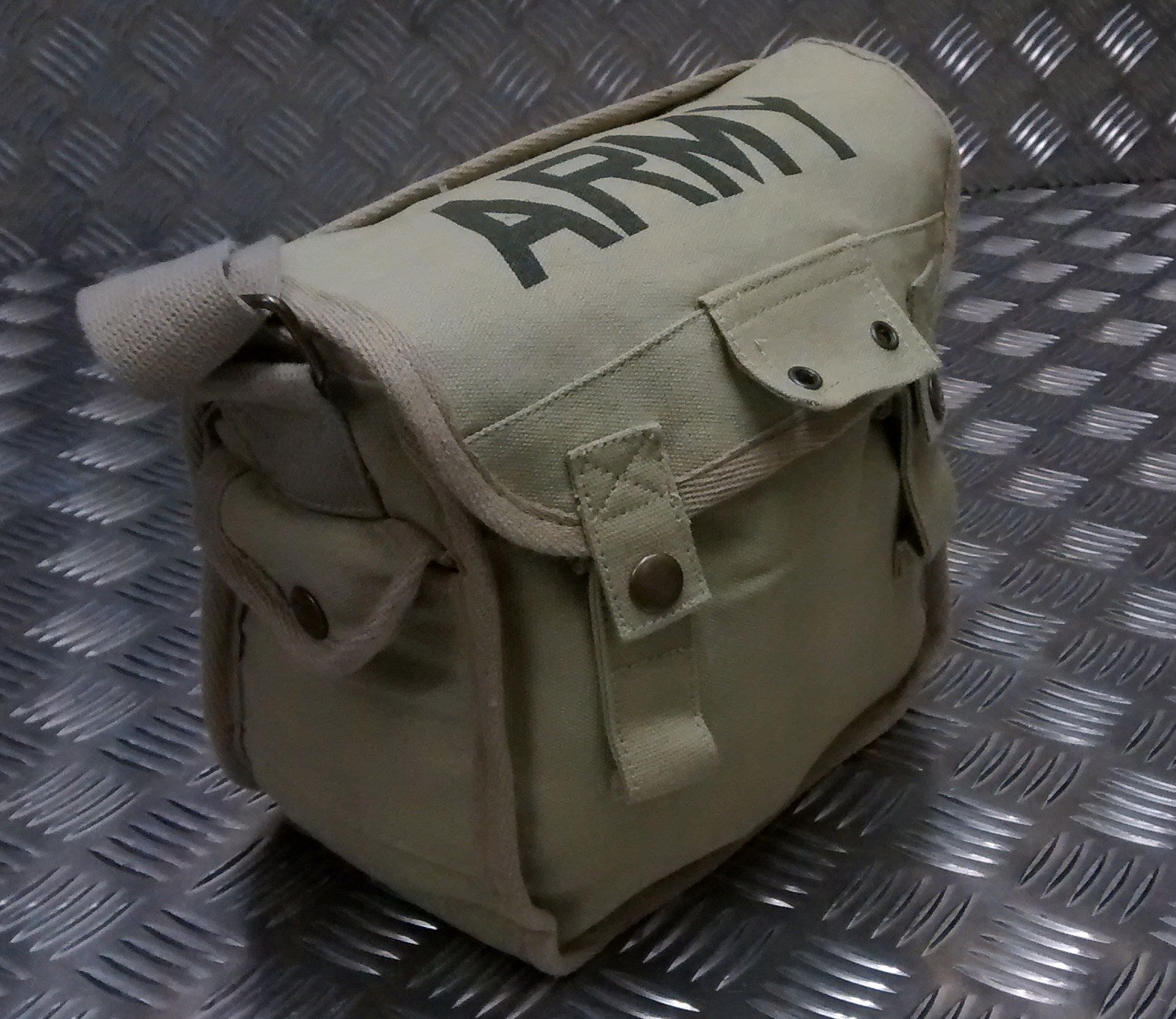 Military Style ARMY Canvas / Haversack Shoulder Bag Festival Asst Colours- NEW