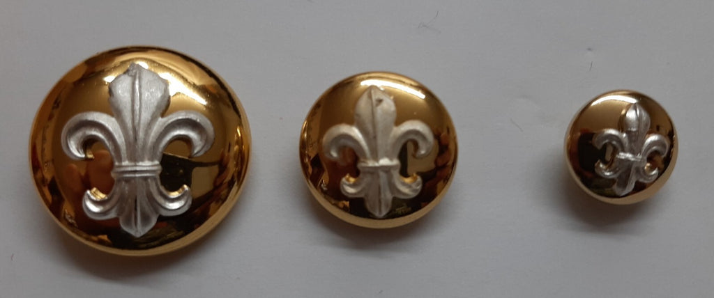 Duke of Lancaster Small Buttons X3 Sizes Dress British Army Raised Insignia