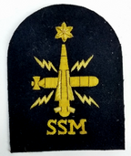 Royal Navy Sensors Submarine SSM Wire Braided Black & Gold Qualification Patch