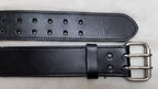 2" Utility Belt Full Grain Lined Leather Nickel Plated Double Prong Buckle