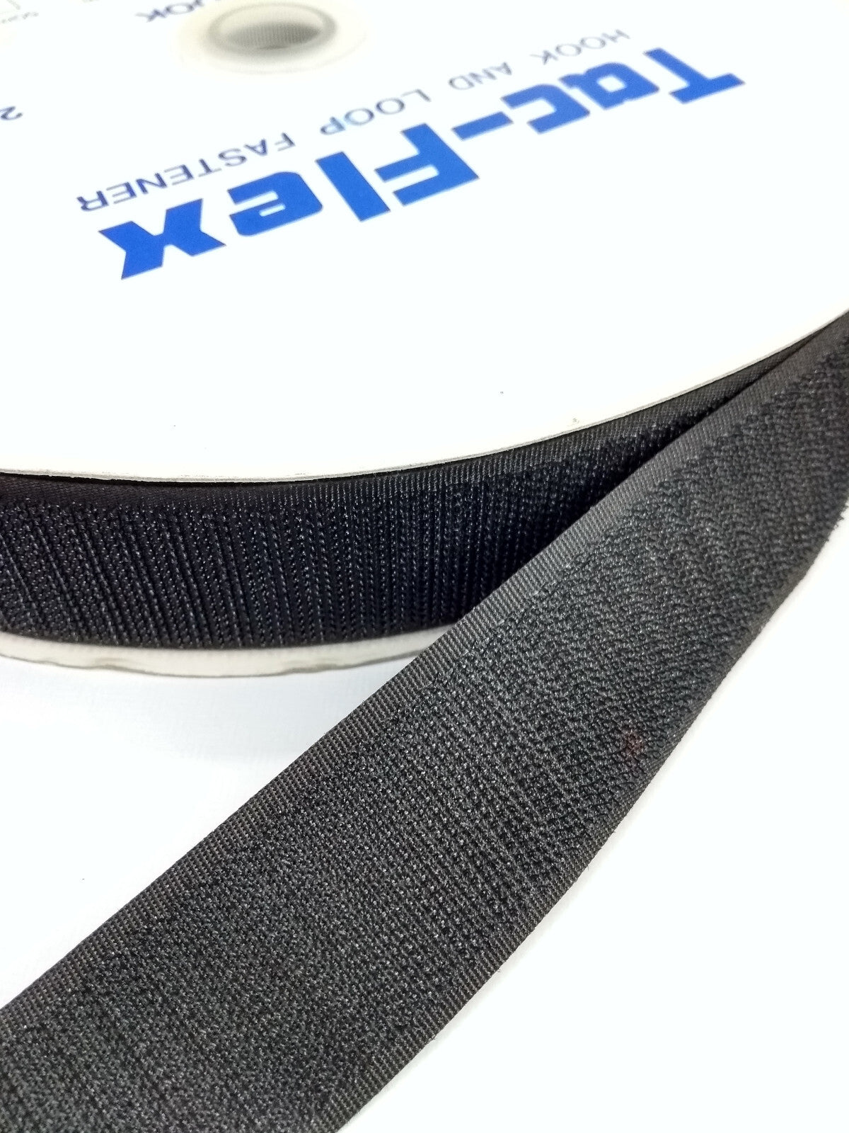 Tac-Flex Black 30mm wide Hook & Loop / Rip & Grip only Hook side 50cm length