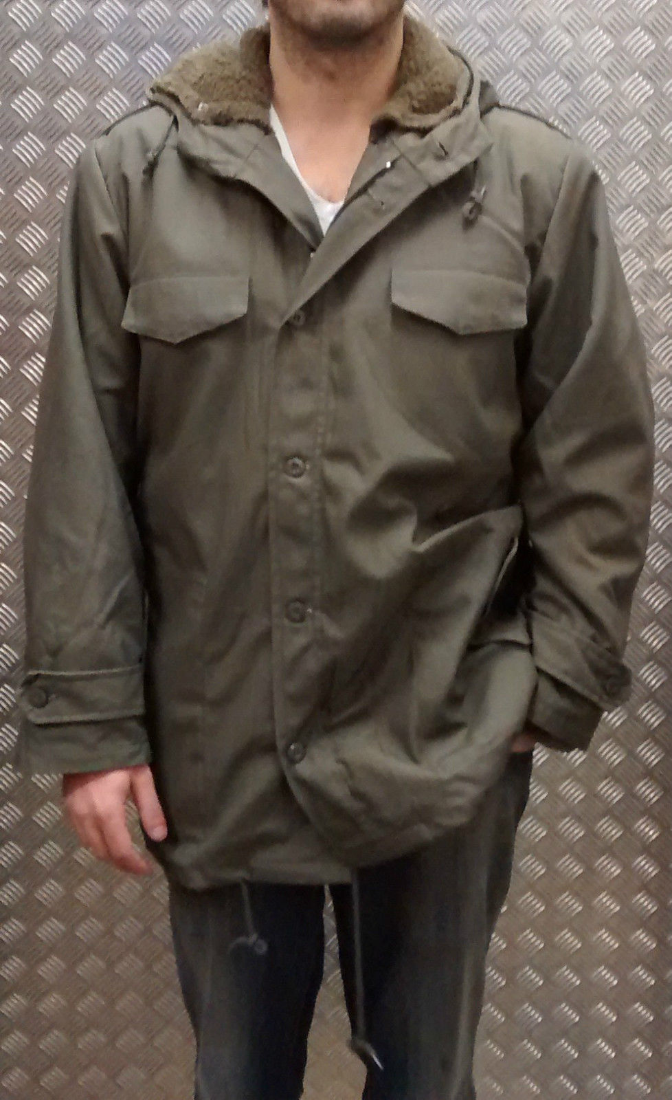 German Military Style Parka Fully Lined Green NEW