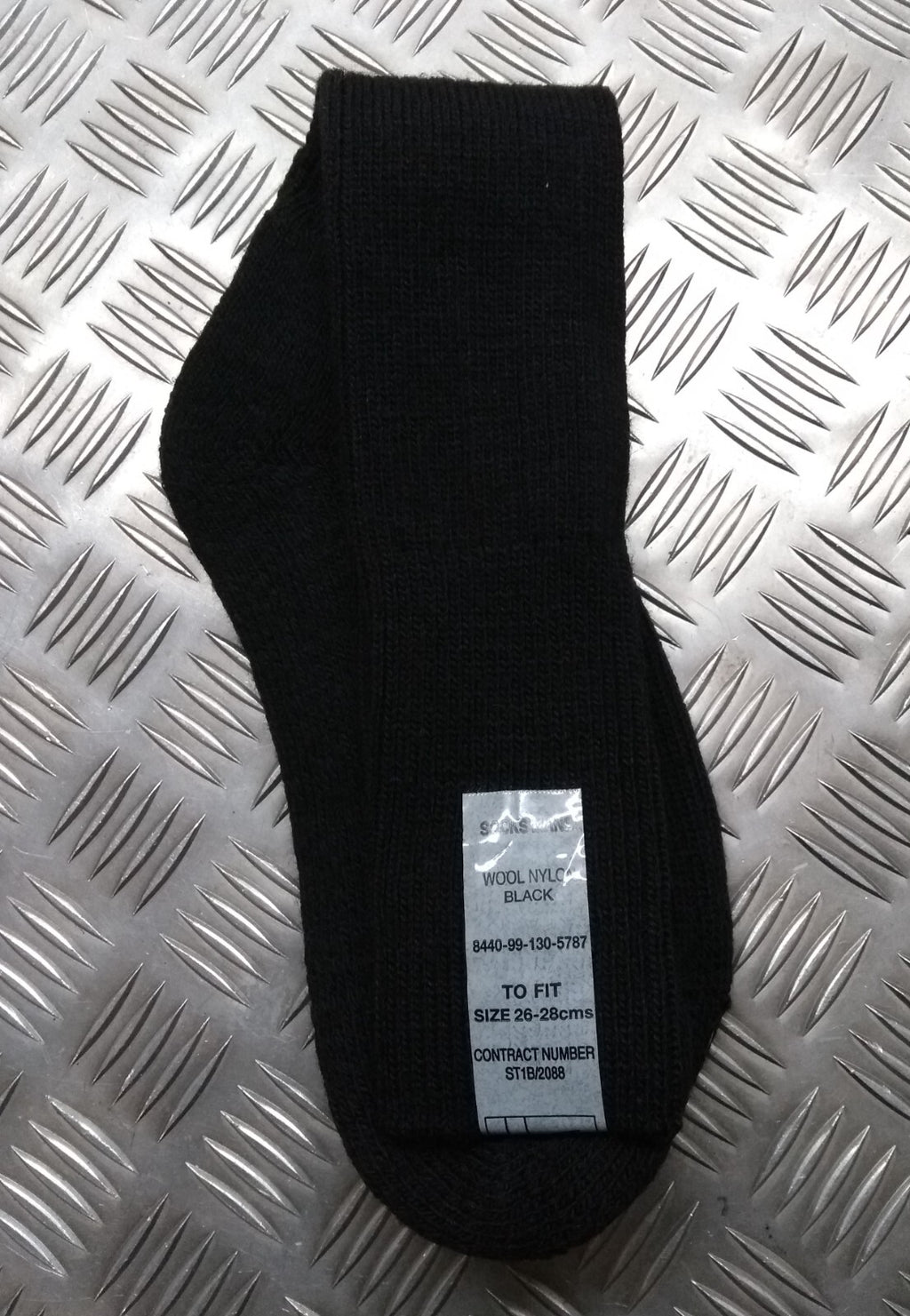 Black Commando Sock British Army Spec Service Combat Socks With Cushion Sole