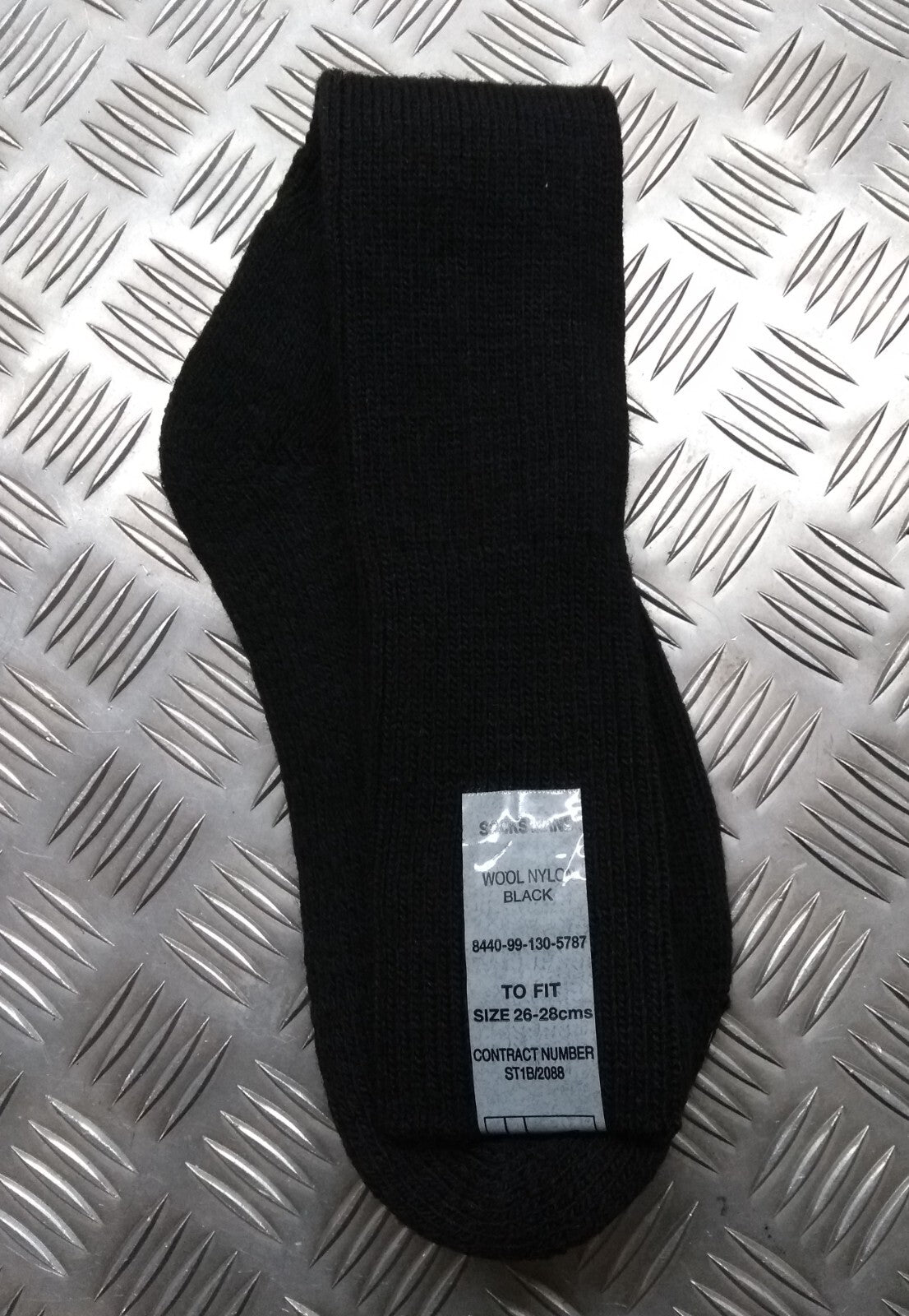 Black Commando Sock British Army Spec Service Combat Socks With Cushion Sole