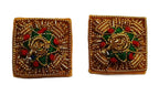 Shoulder Pips 5/8" Gold / Coloured Hand Embroidered H/E Bath Stars 1 Pair