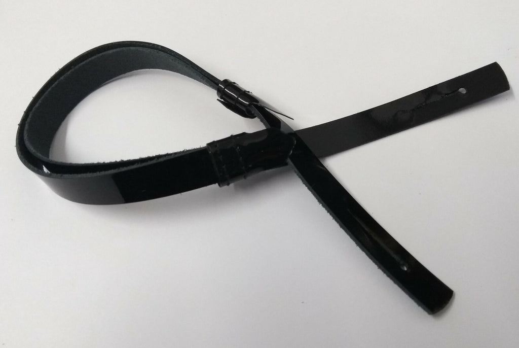 Dress Hat 9.6mm Adjustable Patent Leather Chin Strap