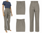 WRAF / RAF Royal Air Force Stone Trousers Royal Air Force Warm Weather Womans Safari Type Slacks - NEW