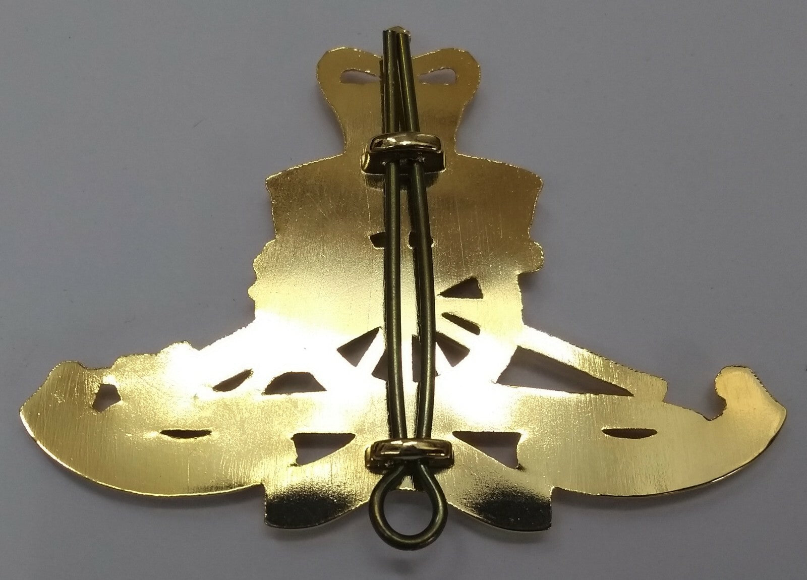 Genuine British Army Issue Royal Artillery R.A Insignia Pin Gilt Badge- NEW RA27