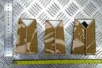 Desert Camo Queen's Dragoon Guards QDG Rank Slides Genuine British Army - NEW