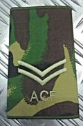ACF Corporal Rank Slide Genuine British Army Woodland Camo Epaulette NEW