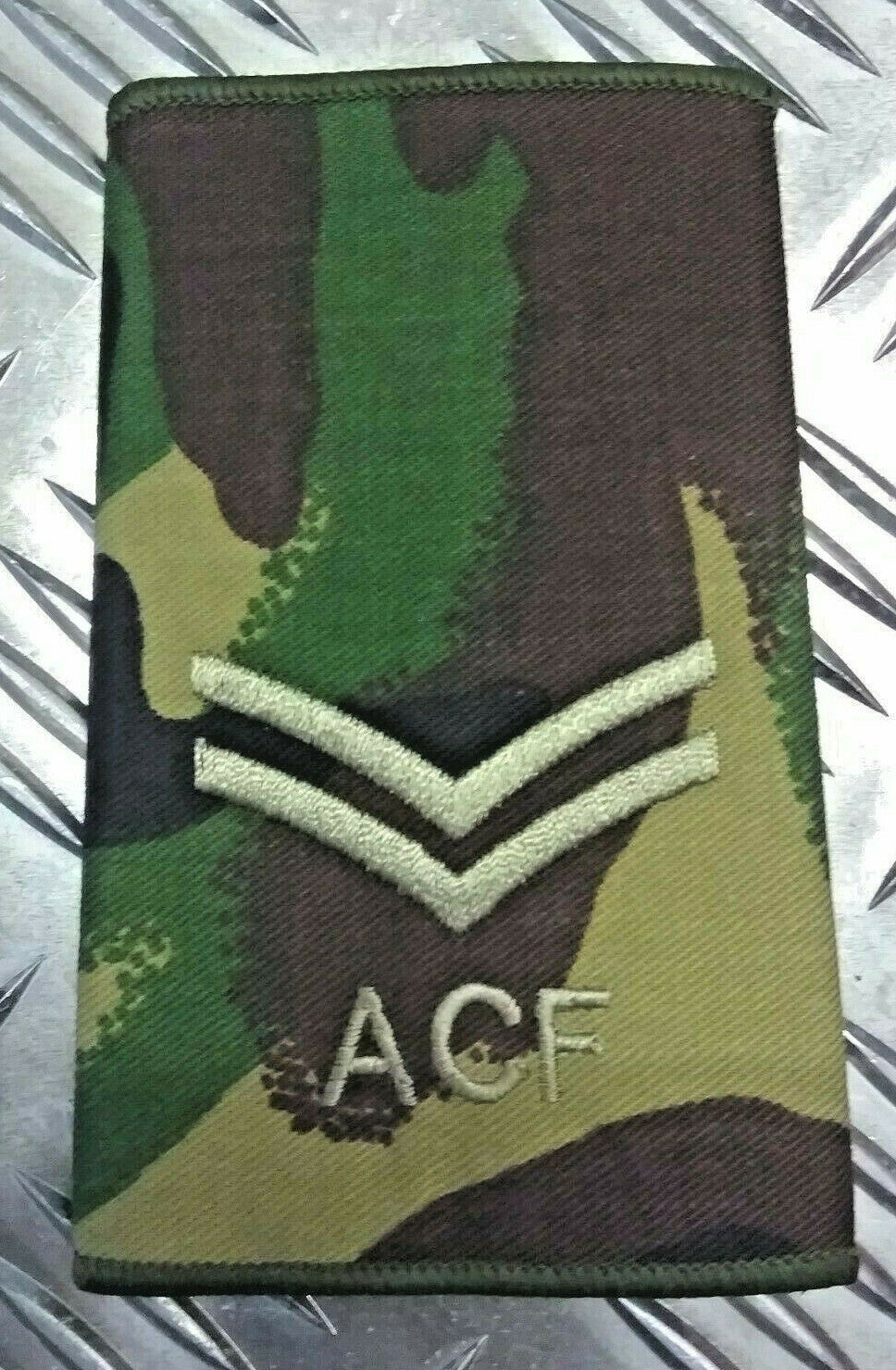 ACF Corporal Rank Slide Genuine British Army Woodland Camo Epaulette NEW
