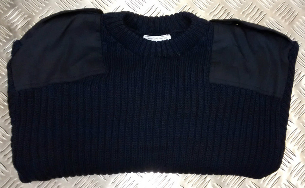 Commando Naval Pullover Wool Mix RN Jumper British Navy Blue Colour Crew Neck