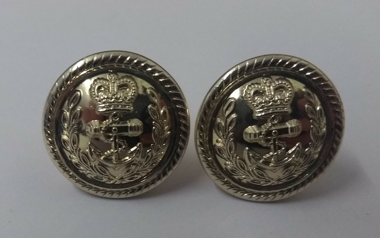 Genuine British Royal Navy RN Officers Flag Mess Dress Buttons 19mm 30L ASBT47