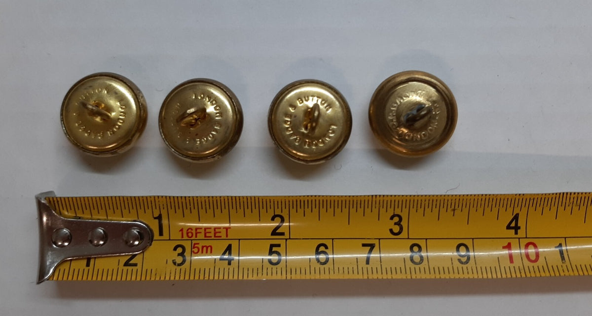 Vintage AAC Buttons British Army Air Corps Old Pattern Raised Insignia X 4