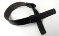 Genuine Issue Black Leather Dress Hat 5/8" Adjustable Chin Strap