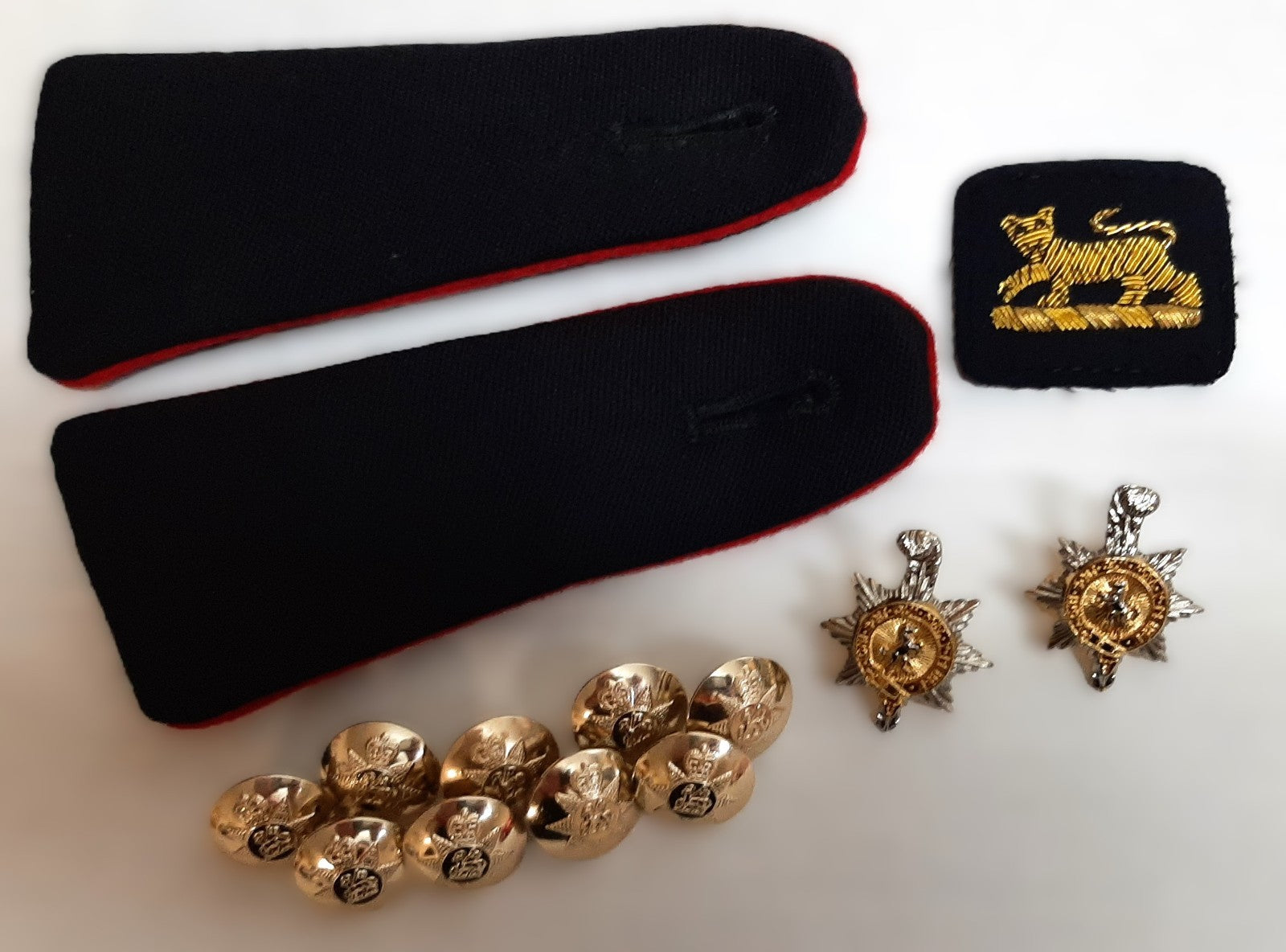 PWRR No1 Dress Buttons Should Straps Arm Badge and Collar Badges for Jacket