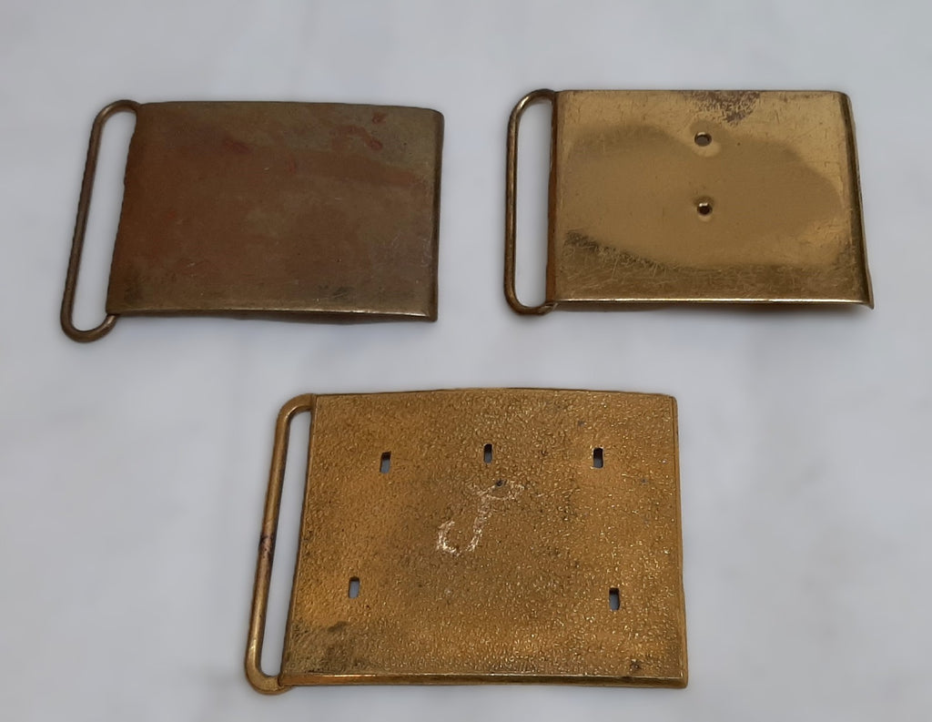British Buckles set of 3 Miscellaneous Waist Belt Plate Type