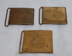 British Buckles set of 3 Miscellaneous Waist Belt Plate Type