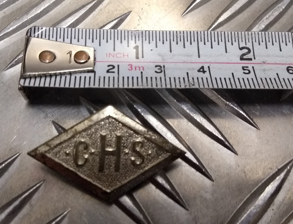 Genuine Vintage C.H.S CHS Issue Small Miniature Metal Lapel Pin badge