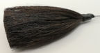 Dark Brown Horse Hair Hat Tuft Plume / Hackle