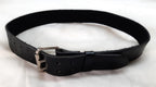 2" Utility Belt Full Grain Lined Leather Nickel Plated Double Prong Buckle