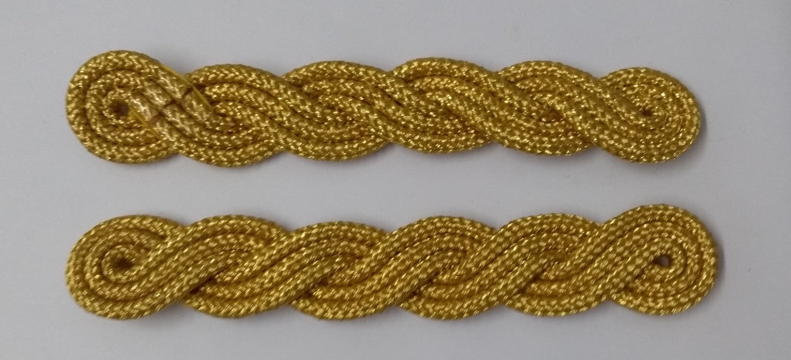 Gold Cords Shoulder British Made Army Issue no Rank Insignia Ceremonial