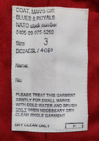 Mercian Regiment Long Coat Blues and Royals British Army Other Ranks Size 3