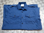 Working Shirt L/S Long Sleeve British RAF Royal Air Force or RN Blue Grey Colour