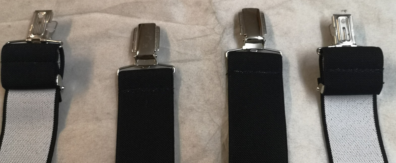 Various Clip-On / Button Elastic Braces / Suspenders Adjustable