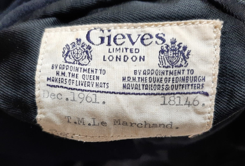 Navy Mess Jacket Captains Rank Vintage British Naval Dress RN 1961